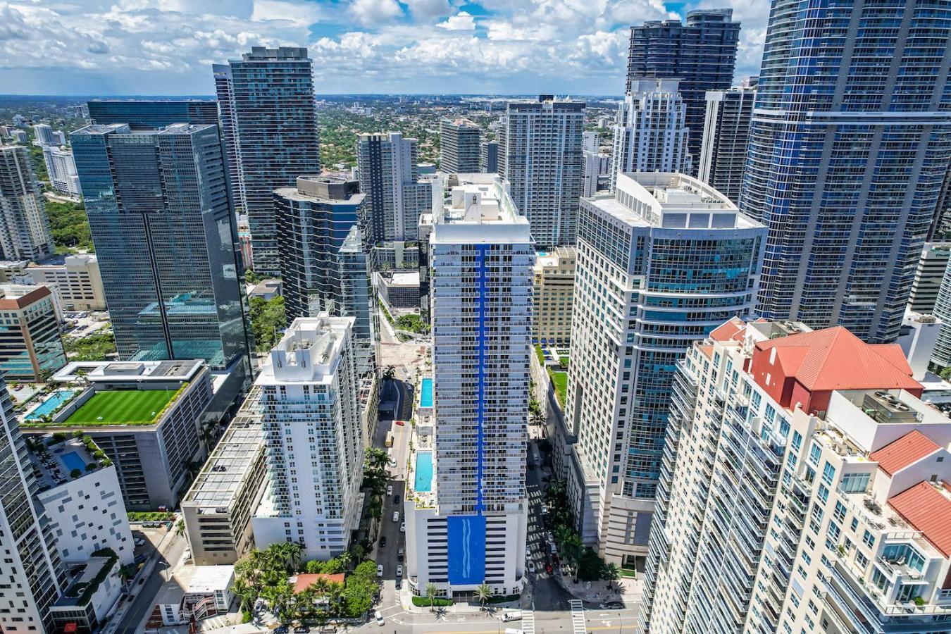 Spacious 2 Bed Unit In Brickell With Free Parking Miami Kültér fotó